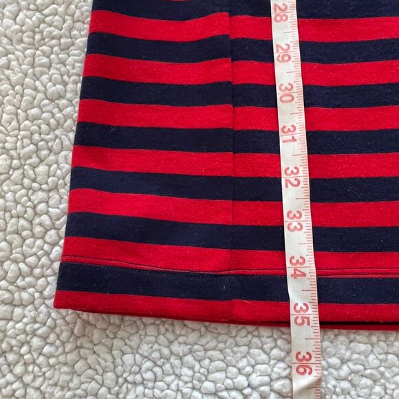 Gap Red and Navy Striped Knit Dress Small - Picture 10 of 11
